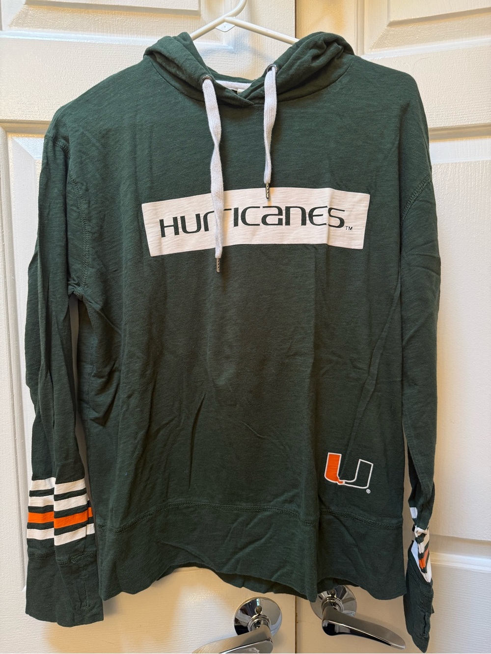 Hurricanes Green Pullover Hoodie with Team Logo
